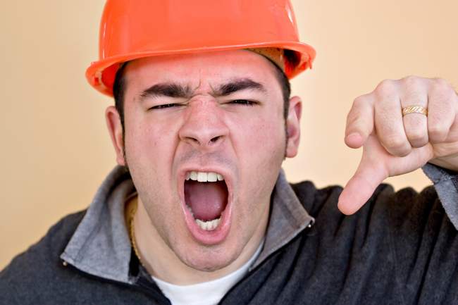 [What Do You Do If the CM Micromanages The Contract’s Schedule and Withholds Approval?] [Angry Construction Worker]