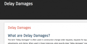 delay damages