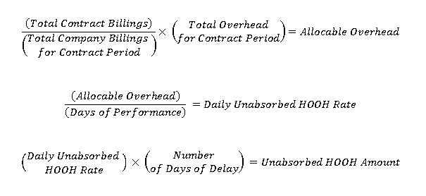 Eichleay Formula